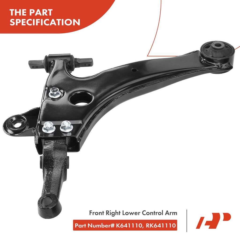 Set of 8 Front Control Arms with Ball Joints & Tie Rod Ends for Hyundai Sonata
