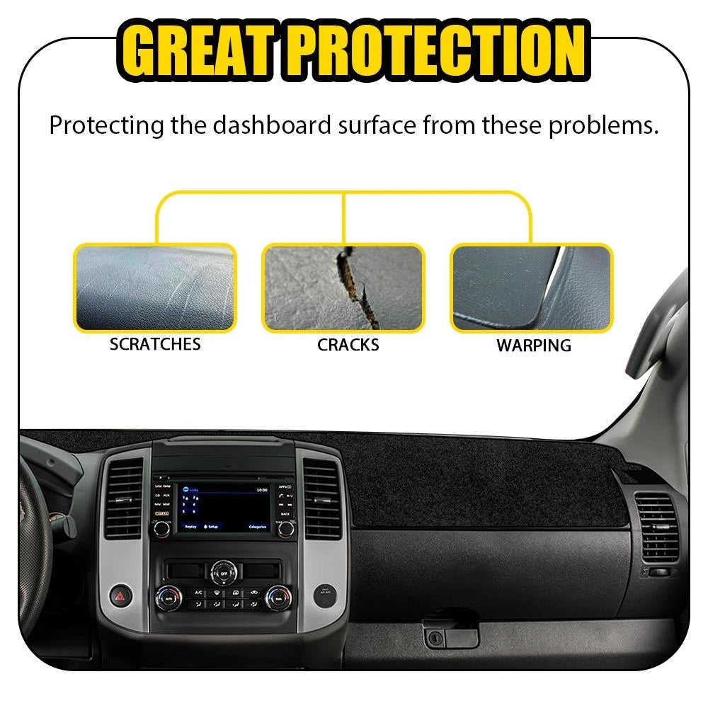 Dash Cover Mat for Nissan Frontier (2007–2020) - Black