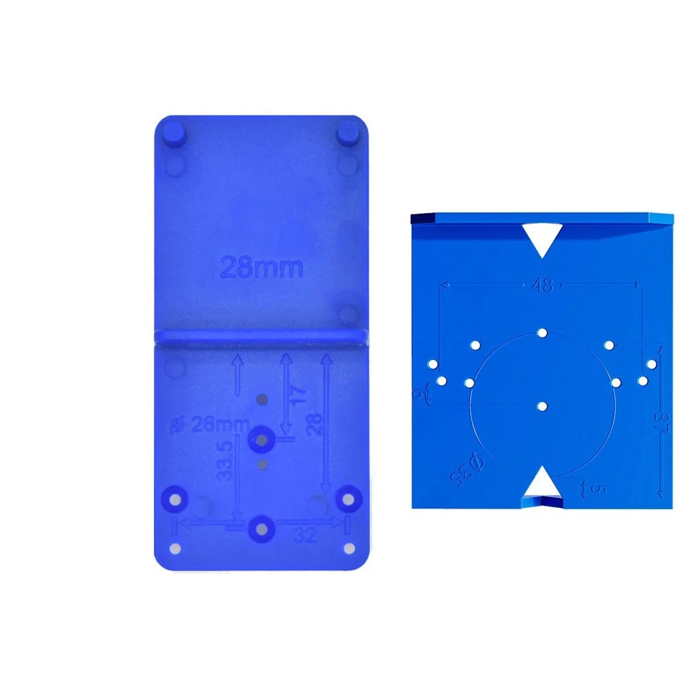 2PC ABS Hinge Hole Drill Guide for Cabinet and Furniture Door Installation