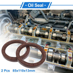 Set of 2 Oil Seal Rotary Shaft Seal FKM Rubber 85x110x13mm 683867305411