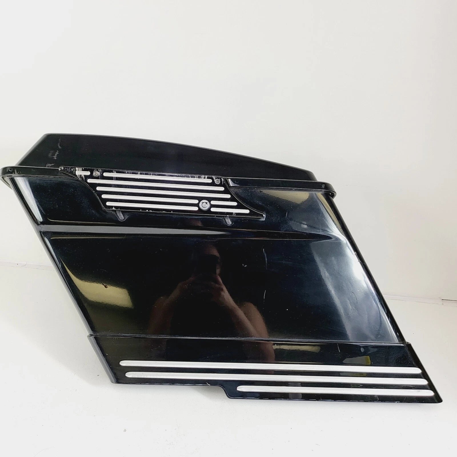 Left Extended Hard Saddlebag & Lid for Harley Touring (1997–2013)