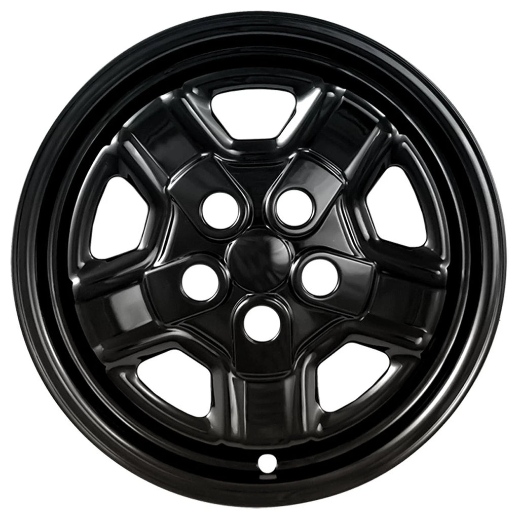 16 Inch Wheel Skins Gloss Black Replacement for Jeep Patriot (2007–2017)