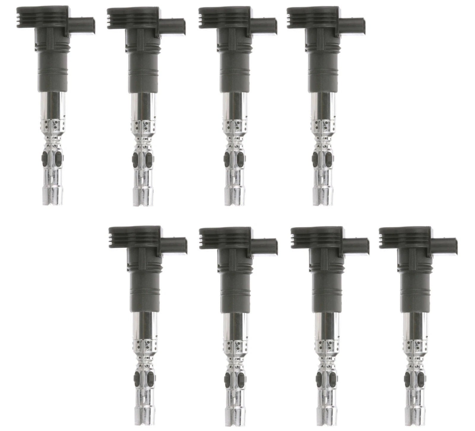 Set of 8 Ignition Coils with Spark Plug Connectors for Audi A6 A8 (1995–2020)