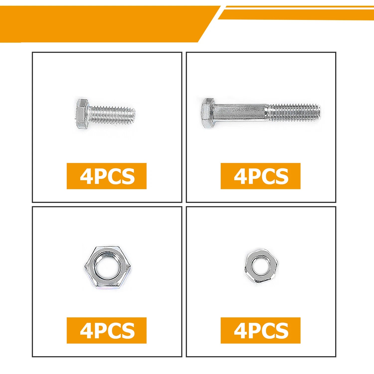 Set of 2 Upper & Lower Rear Shock Brackets for Chevy C10 C20 (1963–1972)