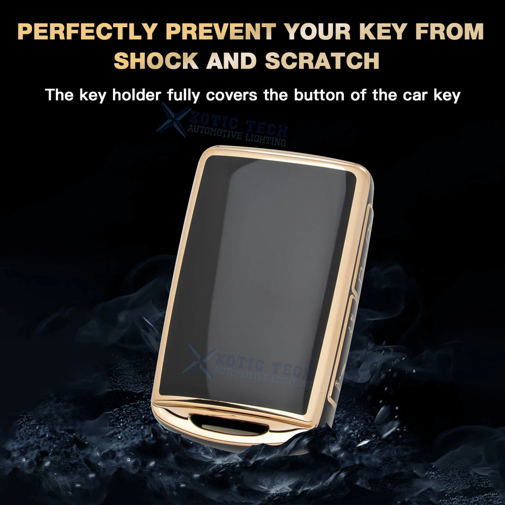 Black TPU Smart Key Fob Shell for Mazda 3 MX-5 CX-30 Miata (4-Button)