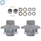 Set of 4 Galvanized Trailer Hub Kits for 2000 lbs Trailers 