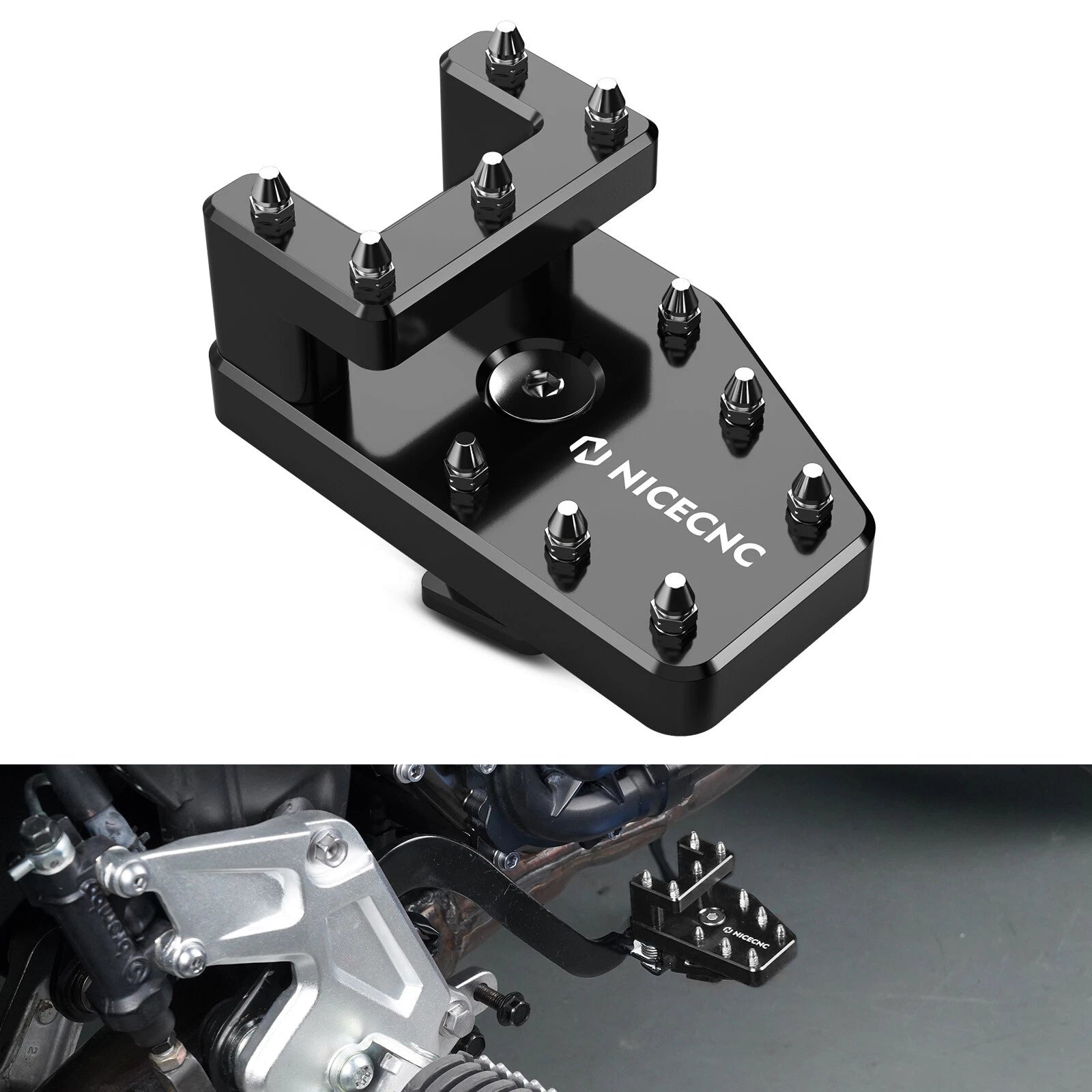 CNC Large Brake Pedal Step Plate for Yamaha Tenere 700 (2020–2024)