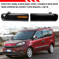 Smoked Dynamic Turn Signal Mirror Lights for Fiat Doblo Type 263 (2010–2021)