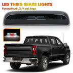 Black Housing Smoke Lens Tail Third Stop Lamp for Chevy Silverado (2014–2018)
