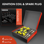 Set of 4 Ignition Coils & Iridium Spark Plugs for Hyundai Sonata (2011–2014)