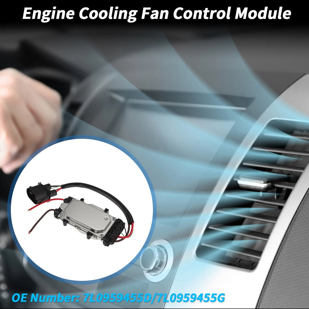 Engine Cooling Fan Control Module 7L0959455D/7L0959455G for Audi Q7 (2007–2015)