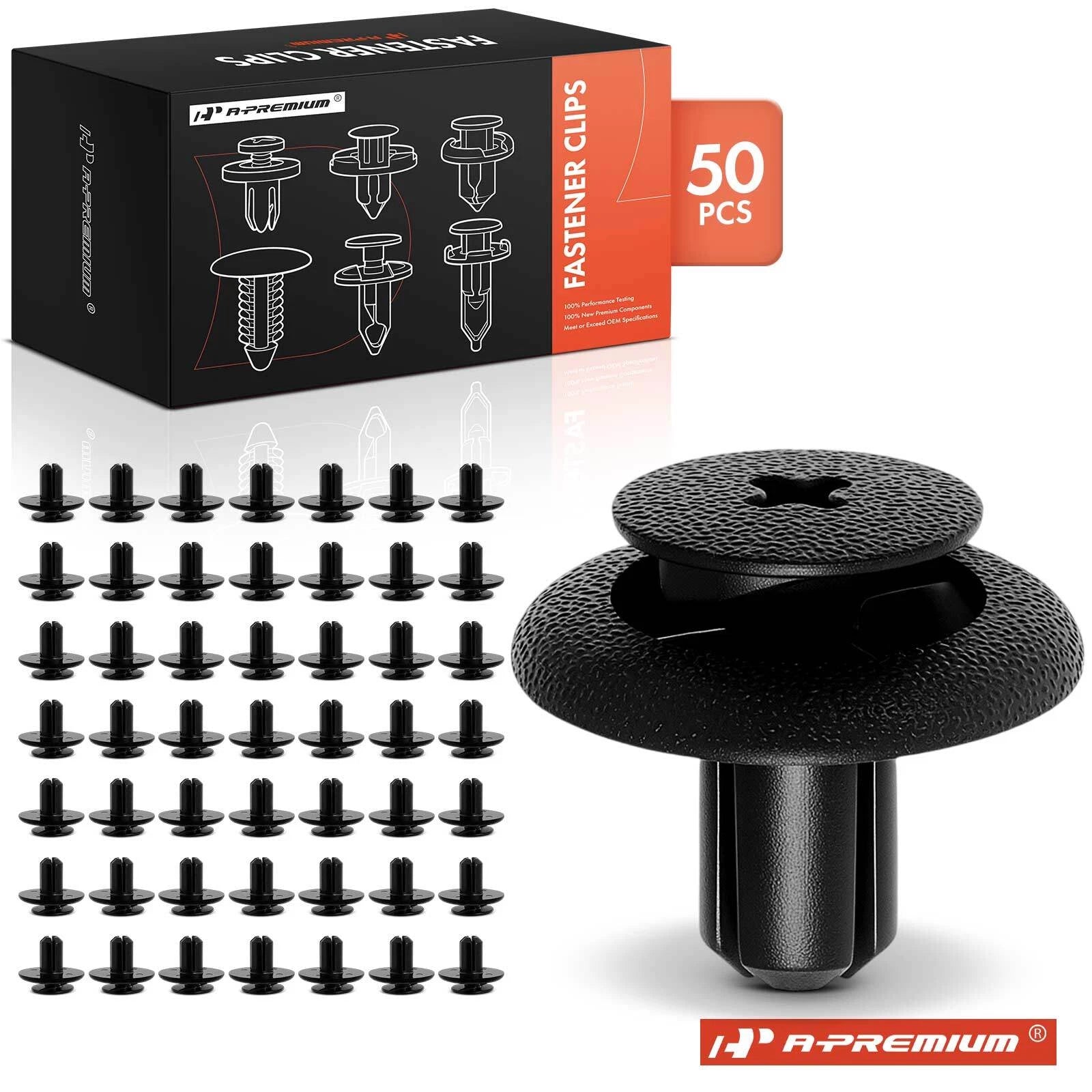 50Pcs Nylon Retainer Clips for Subaru 