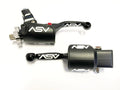 ASV F4 Shorty Front Brake Clutch Perch Levers for Suzuki LT-R450 (2006–2009)