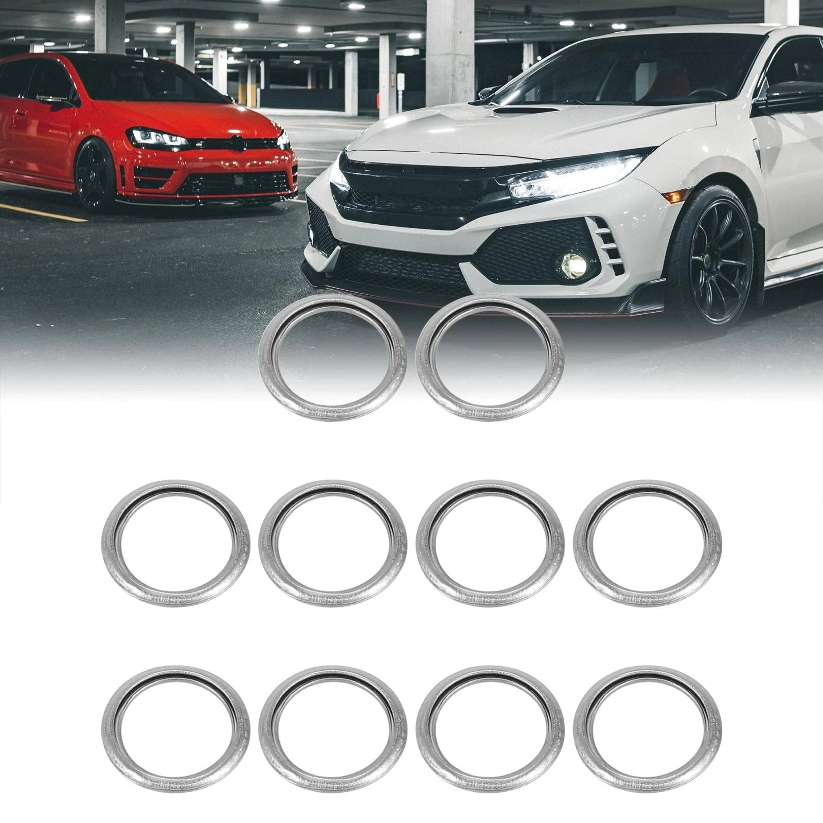 10pcs M14 Oil Drain Plug Gasket for Mitsubishi Lancer Outlander Eclipse (MD050317)