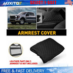 Center Console Armrest Leather Cover Pad for Ford F250 Super Duty (2017–2022)