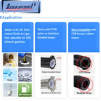 2X AN4/AN6/AN8/AN10/AN12 Swivel Hose End Fitting Adapter for PTFE Hose