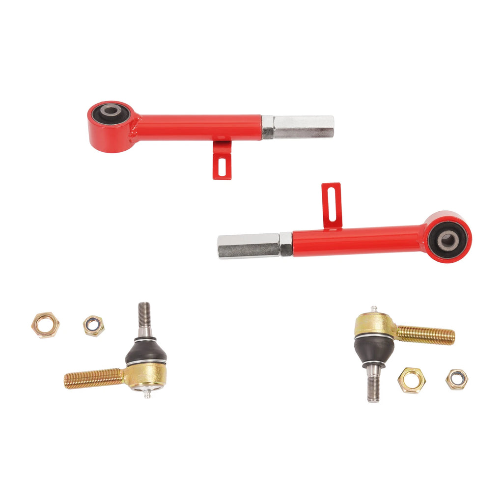 2X Adjustable Rear Toe Control Arms for Lexus LS400 (1995–2000) Steel Red