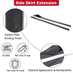 75" Carbon Style Side Skirt Extension for Chevy C5 Corvette (1997-2004)