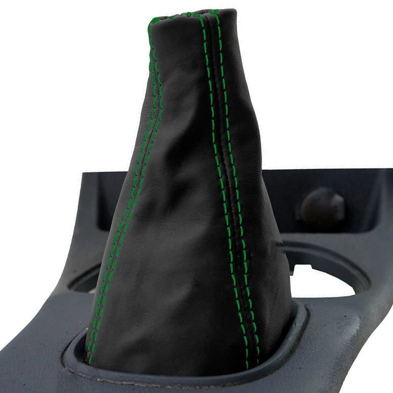 Leather Manual Shift Boot for Chevrolet Cobalt (2005–2010) Green Stitch