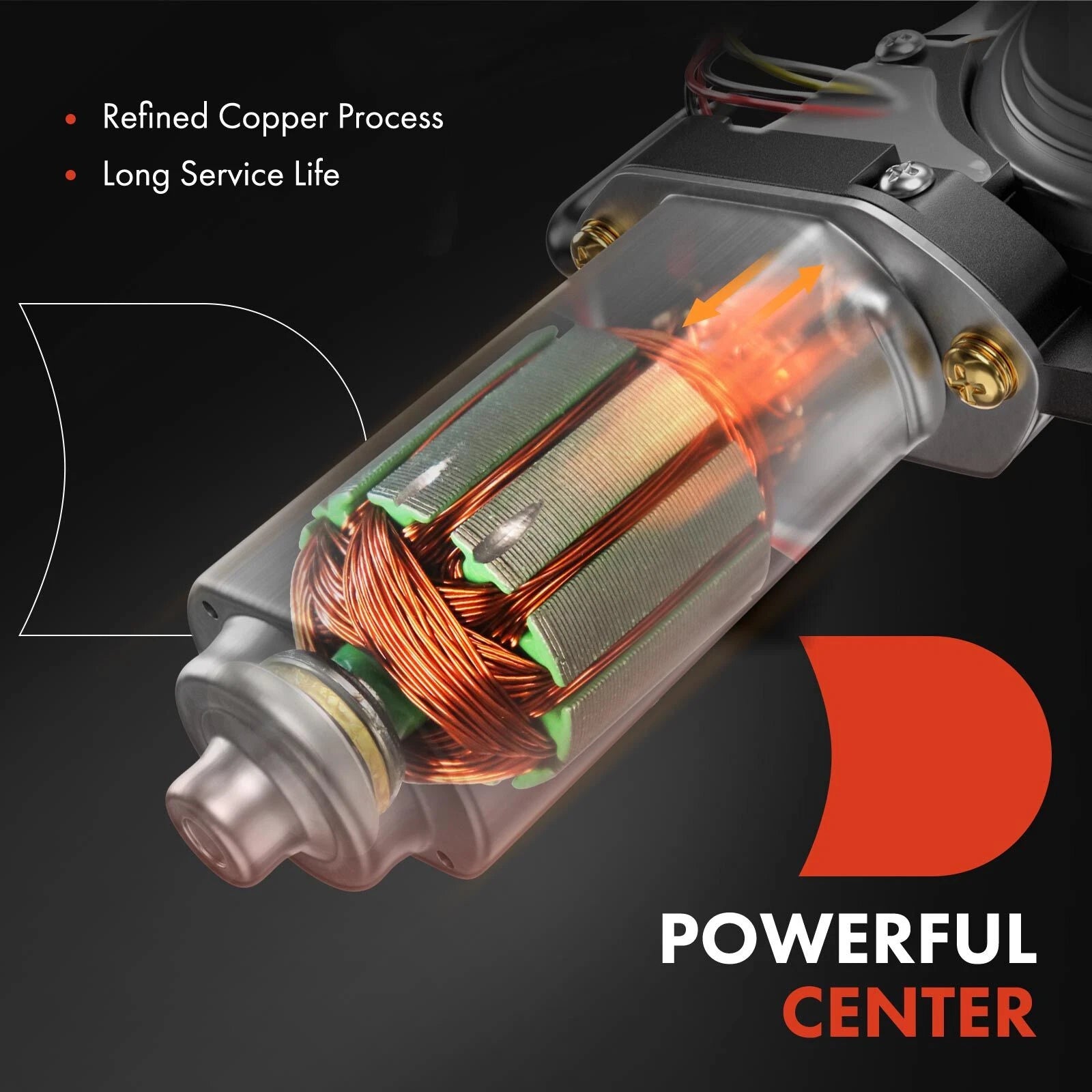 Front Left Window Motor for Chevrolet Malibu Buick GMC Hummer (2008–2010)