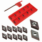 Carbide Inserts Lathe Wrench Kit for DCMT0702 EM YBC205 (Replacement)