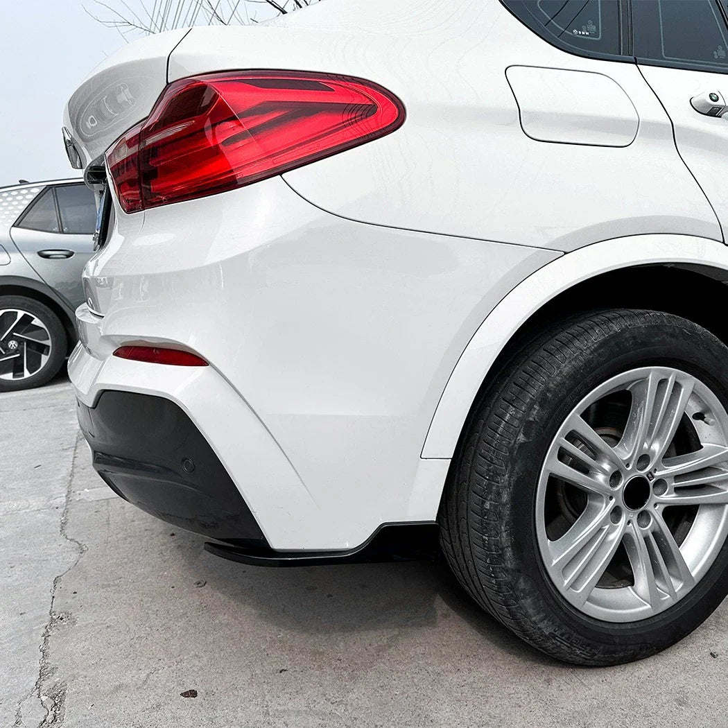 Rear Bumper Side Corner Splitter Aporn Spats for BMW X4 (2014–2018)
