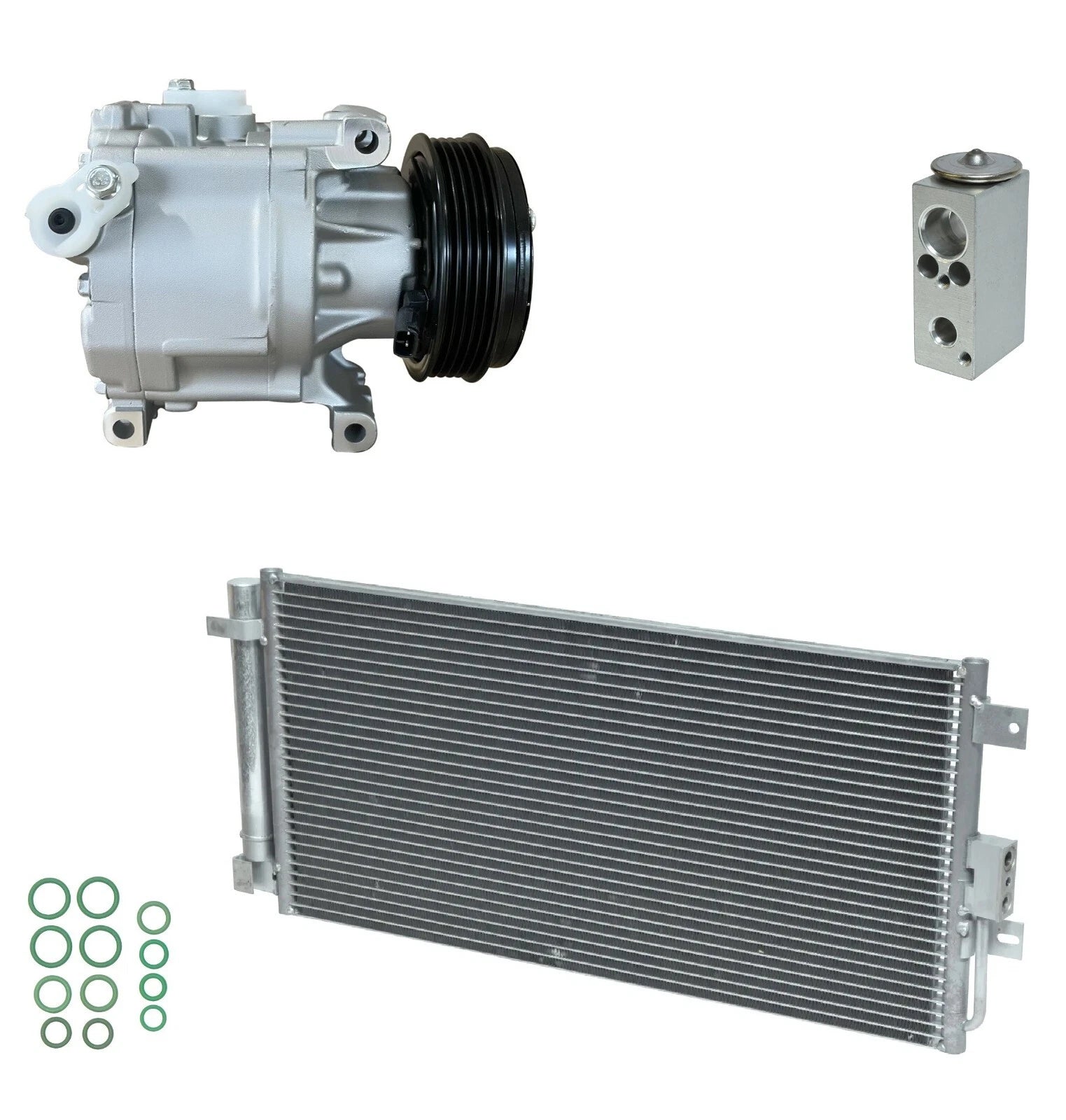 AC Compressor Kit With Condenser for Fiat 500 1.4L (2013-2019)