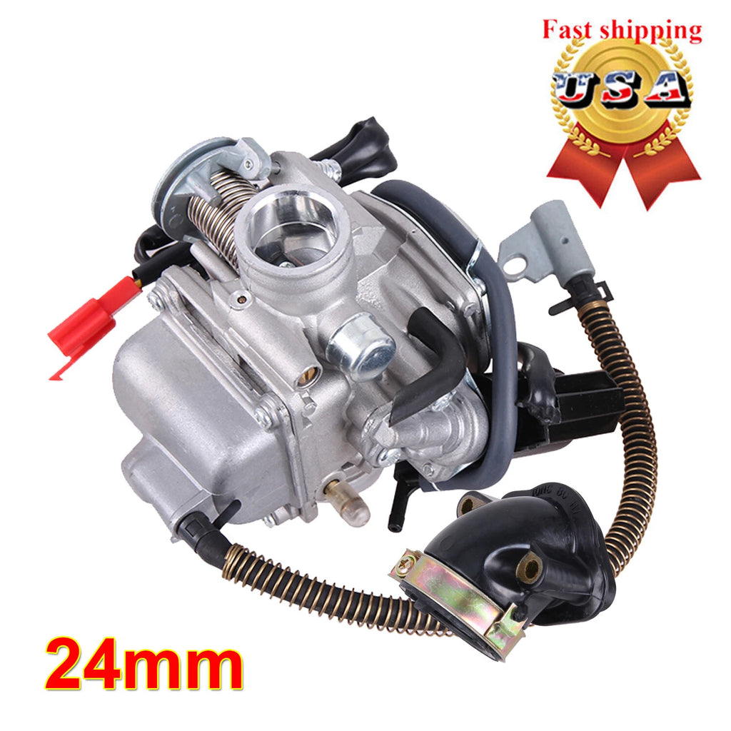 Carburetor & Intake Manifold for GY6 150 Scooter Moped Go Kart (150cc)