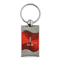 Red Rectangular Wave Keychain - Officially Licensed for Lincoln MKS
