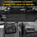 Door Hinge Cover for Jeep Wrangler JK JKU (2007–2017) Black