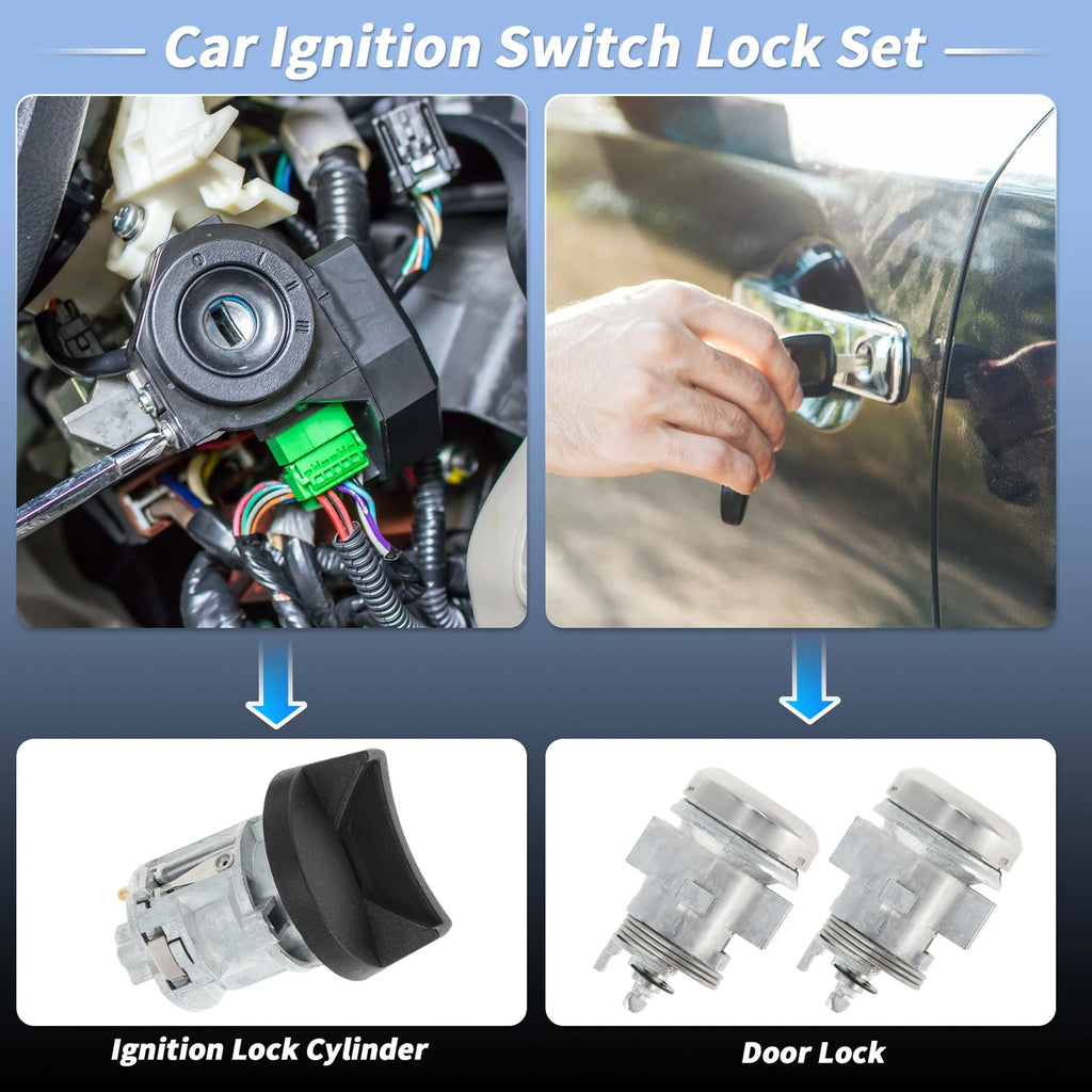 Ignition Lock Cylinder and Door Lock for Dodge Ram 1500 250 (No.5003845AA)