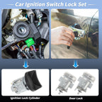 Ignition Lock Cylinder and Door Lock for Dodge Ram 1500 250 (No.5003845AA)