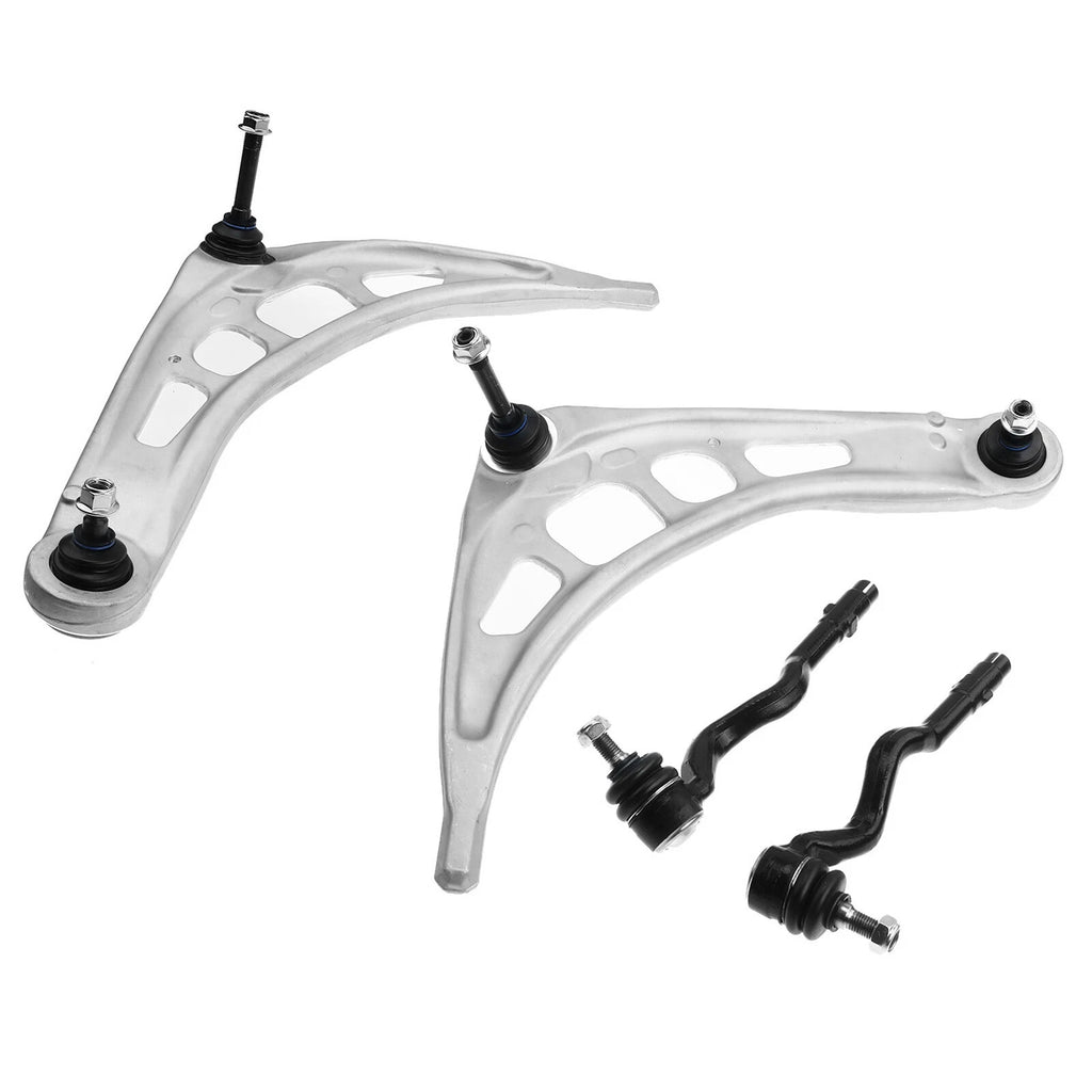 Set of 4 Front Lower Control Arm Tie Rod Ends for BMW 323i 325i 325Ci 328i (1998–2006)