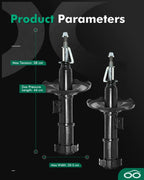 Set of 2 Front Shocks Struts for Mitsubishi Eclipse (2000–2005)