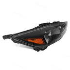 Halogen Headlight for Ford Focus (2015–2018) Black with LED DRL Right Side
