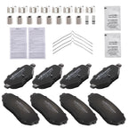 Set of 4 Front & Rear Ceramic Brake Pads for Ford Edge (2011–2014)/Lincoln MKX (2011–2015) D1258