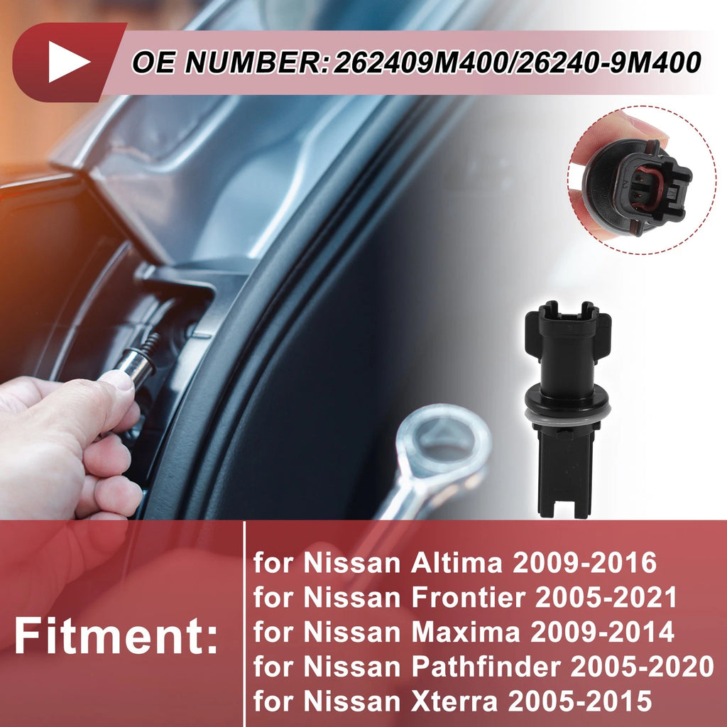 Headlight Bulb Socket for Nissan Altima (2009–2016) No. 262409M400/26240-9M400