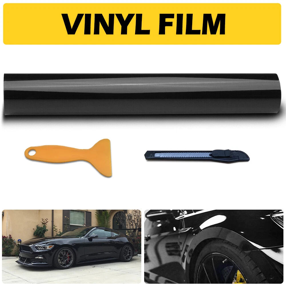 Gloss Black Vinyl Wrap Sticker for GMC Acadia Sierra Yukon