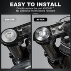 1" Front Fork Tube Extensions for Harley Street Glide FLHX, Tri Glide FLHTCUTG (2014–2023)