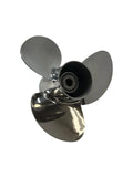 3X 13 3/4 x 13 RH SS Propeller for Evinrude Johnson (OEM 763957)