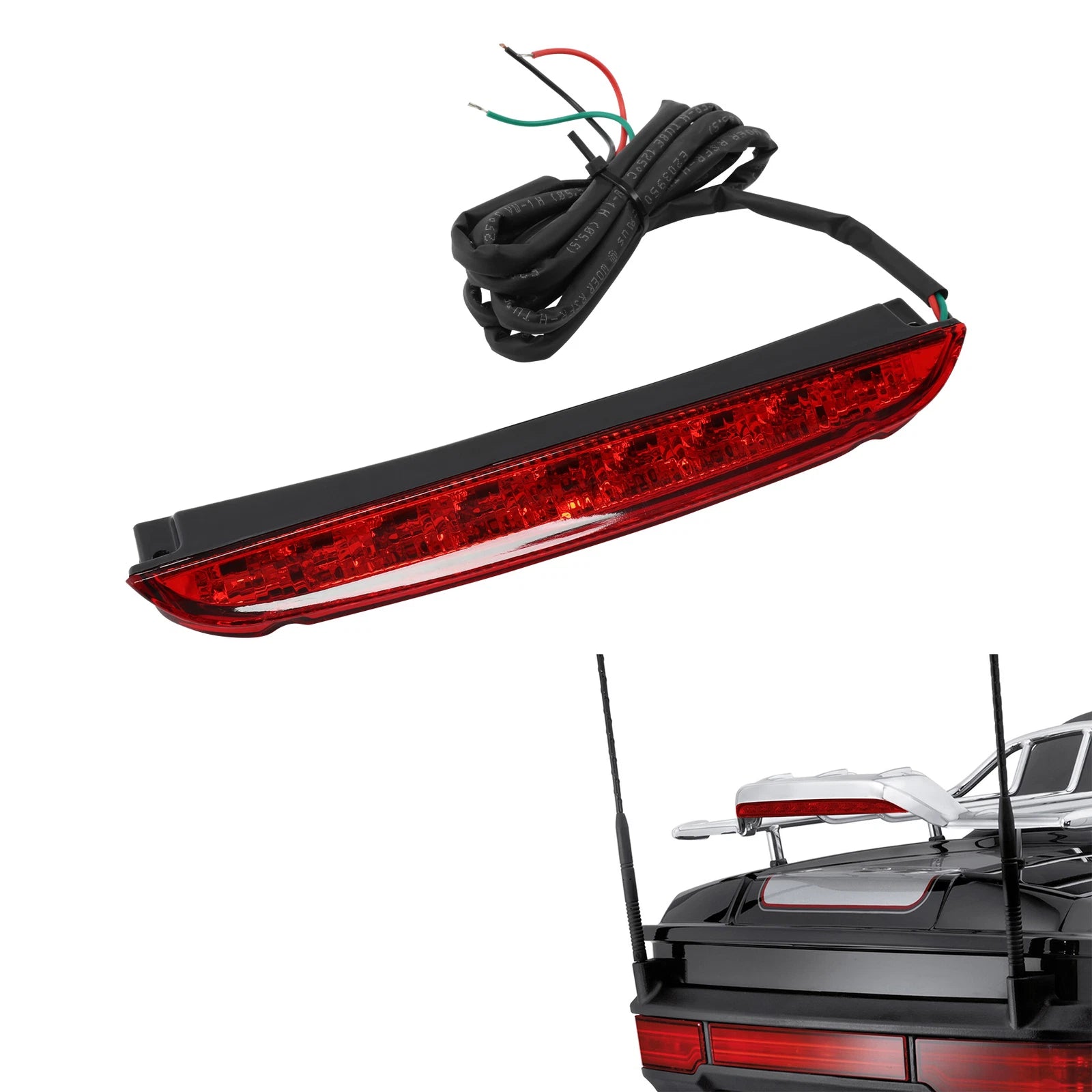 LED Luggage Rack Light for Harley Touring Street Road Glide (1993–2013)