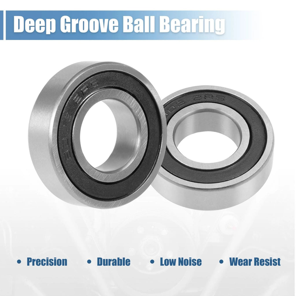 Set of 2 6003-2RS Deep Groove Ball Bearings for Various Models (17x35x10mm)