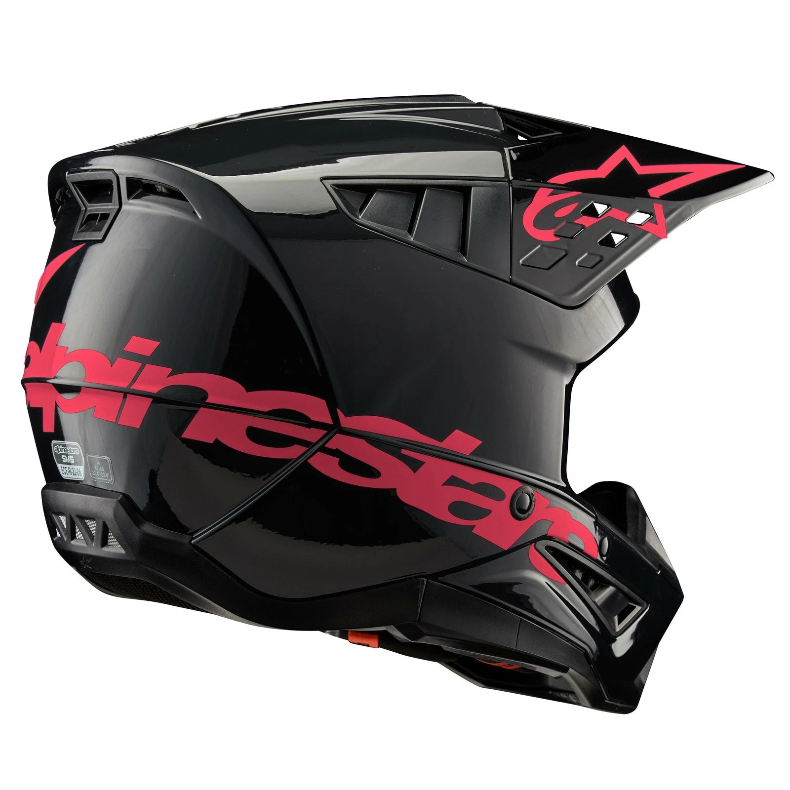 Alpinestars M5 Off-Road Helmet for (2X-Large, Black/Pink) 8306423-1839-XXL