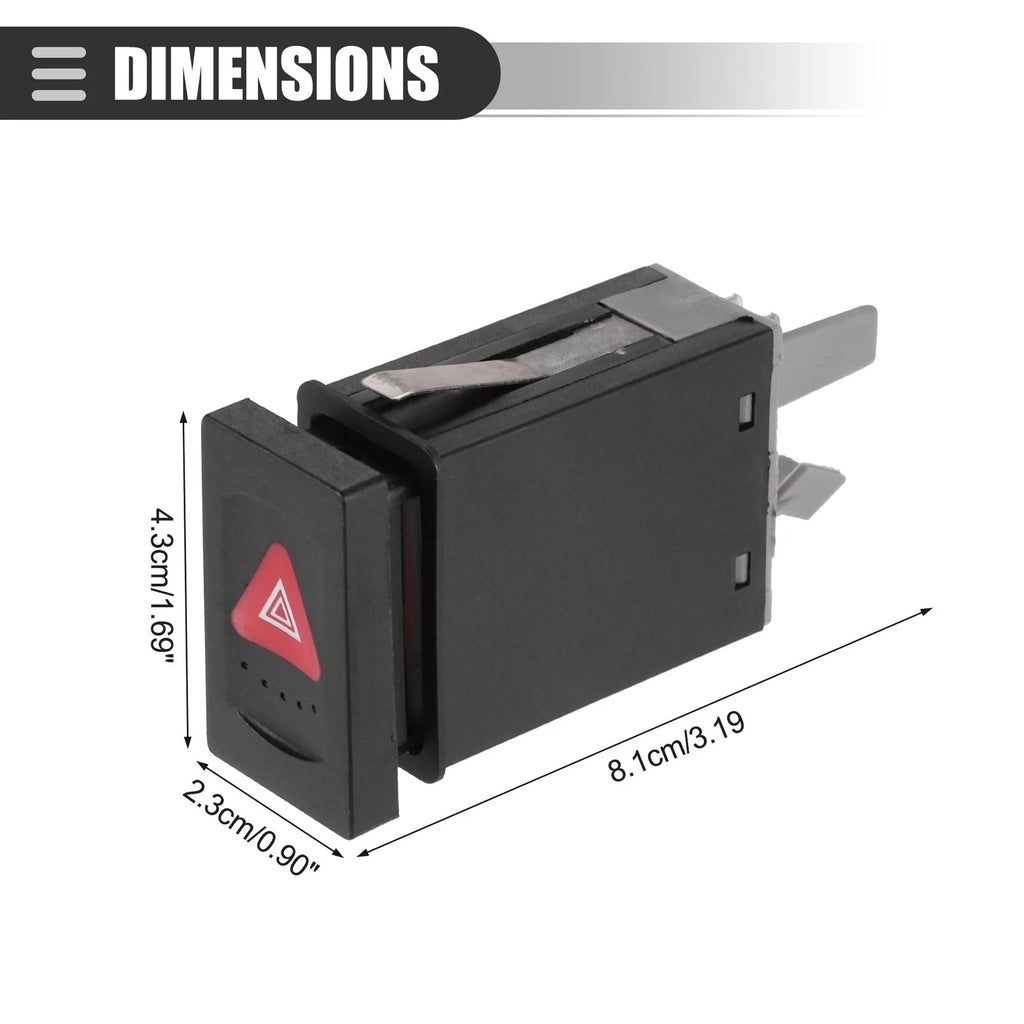 Warning Light Switch for Volkswagen Passat (1998–2005) No. 3B0953235D