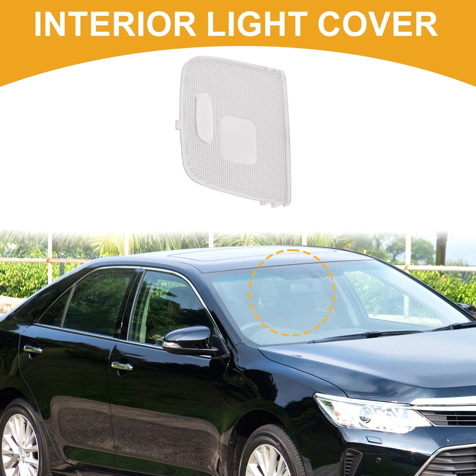 1pc Rear Left Interior Light Cover for Toyota Camry (2006–2011) No.8124106060