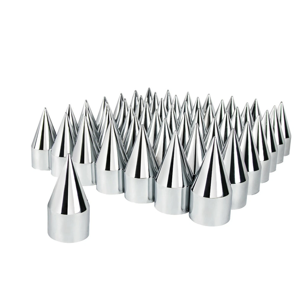 Chrome Spike Lug Nut Covers 33mm Push On for Ford F-150 (2004–2024)