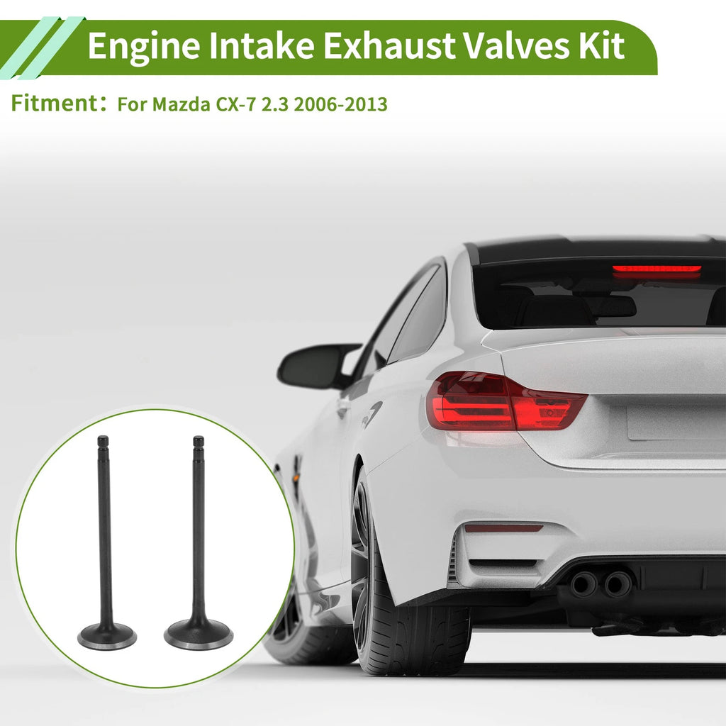 Set of 4 Engine Intake Exhaust Valves Kit for Mazda CX-7 2.3 (2006–2013)