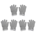 3 Pair Cut Resistant Gloves Level 5 for Kitchen Use