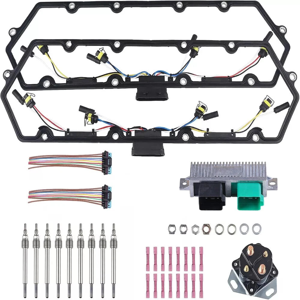 Valve Cover Gasket Harness Glow Plug Relay Controller for Ford 7.3L Diesel (1998–2003)