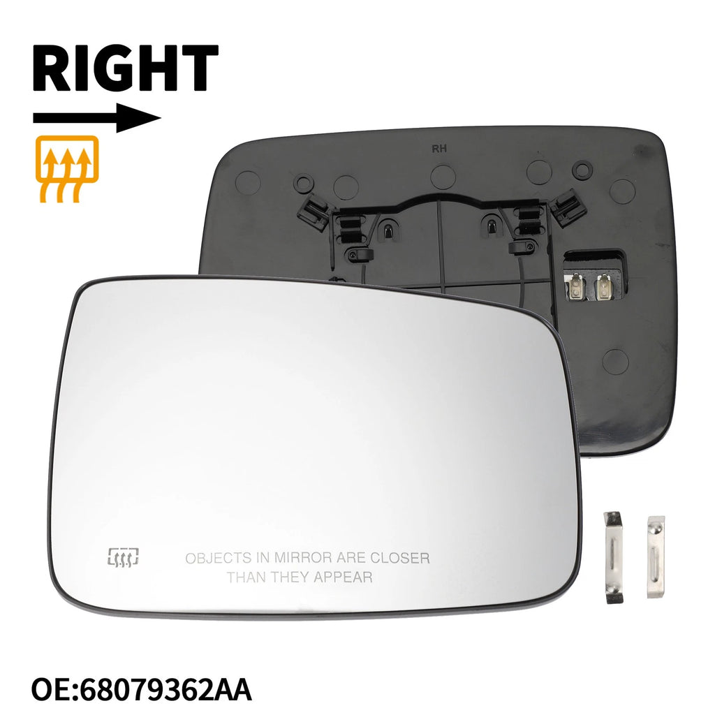 Heated Right Mirror Glass for Dodge Ram 1500 2500 (No. 68079362AA)